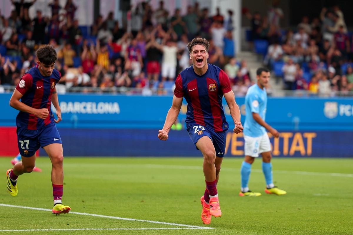 Barça Atlètic - UD Ibiza, partido de vuelta de la semifinal del play-off de ascenso a Segunda, en imágenes.