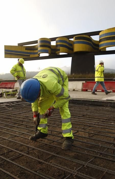 Obras en la autopista "Y"