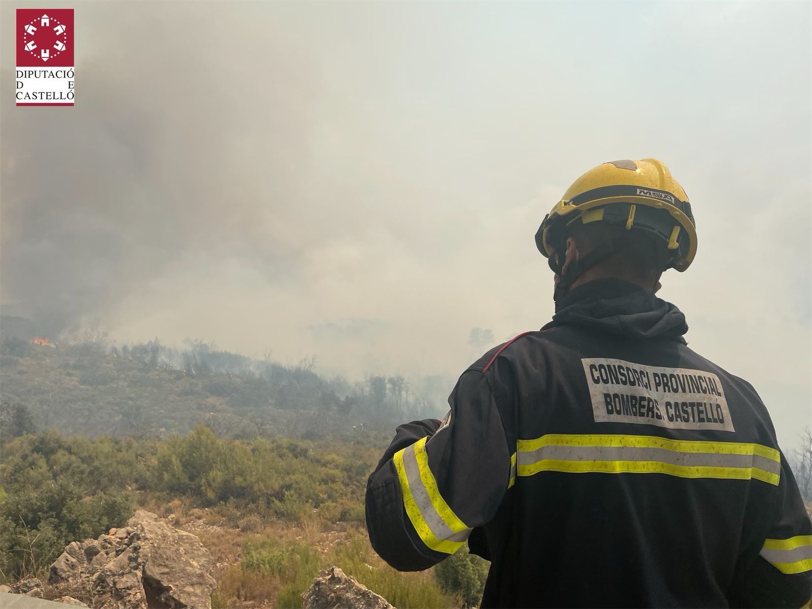 El incendio de Bejís, en imágenes