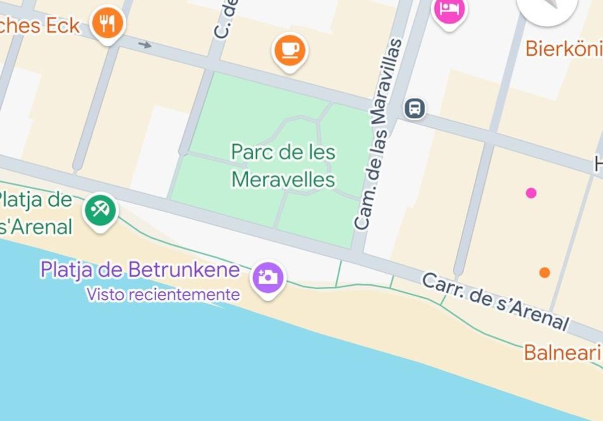 Platja de Betrunkene am Parc de les Meravelles