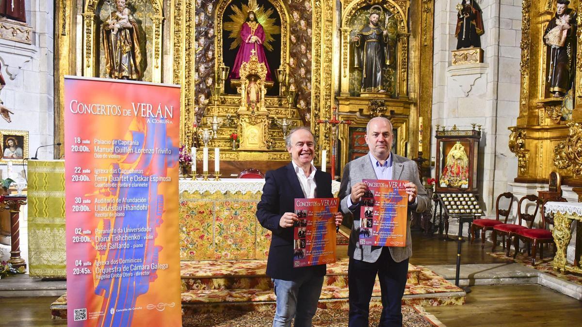 Presentación del ciclo 'Concertos de Verán' en la Iglesia de las Capuchinas