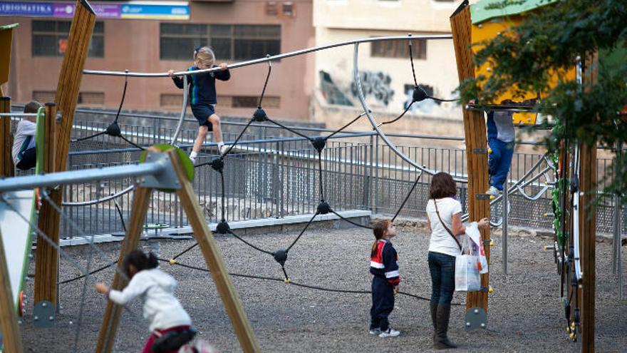 Un parque infantil de Santa Cruz de Tenerife.