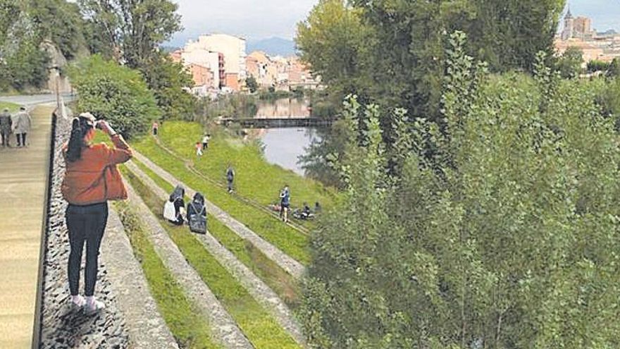 Una recreació del que serà la Via del Carrilet de Gironella |