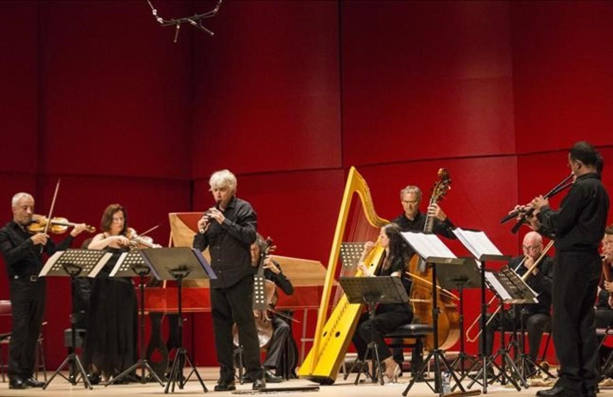Il Giardino Armonico, durante el recital de este lunes en el Festival de Torroella.