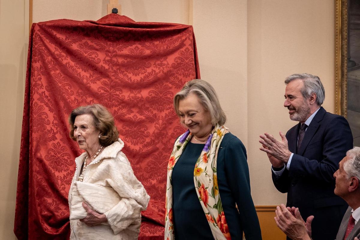 El Gobierno de Aragón presenta el retrato de la expresidenta Luisa Fernanda Rudi.