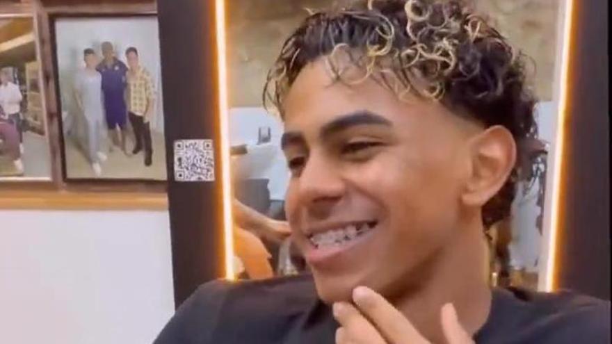 ¡Lamine Yamal estrena nuevo look!