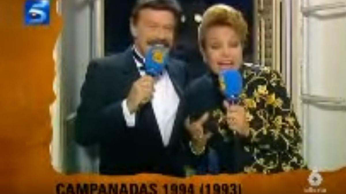 Campanadas de 1994 con Iñigo y Carmen Sevilla.