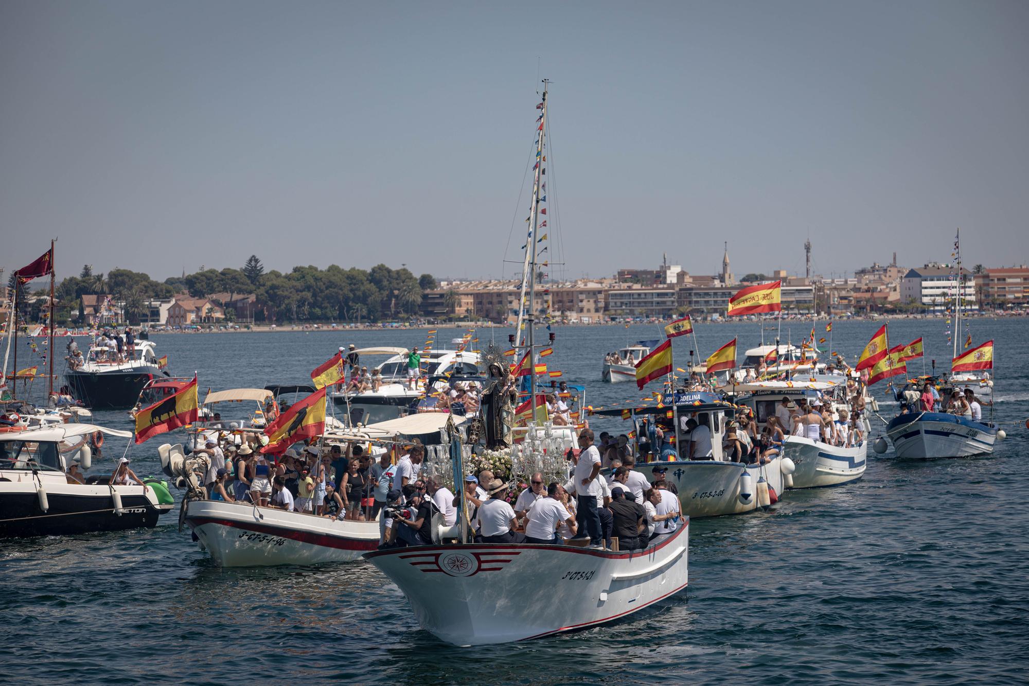 Procesión marítima de la Virgen del Carmen