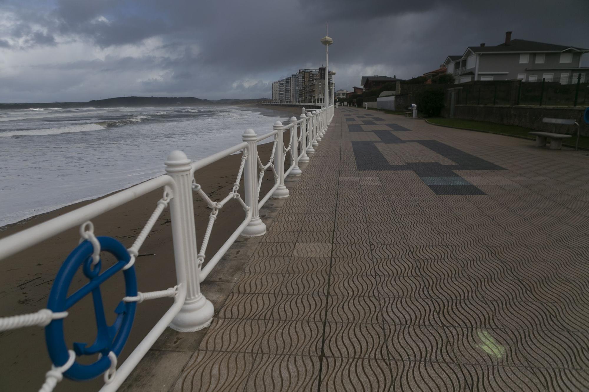 Temporal en la comarca de Avilés