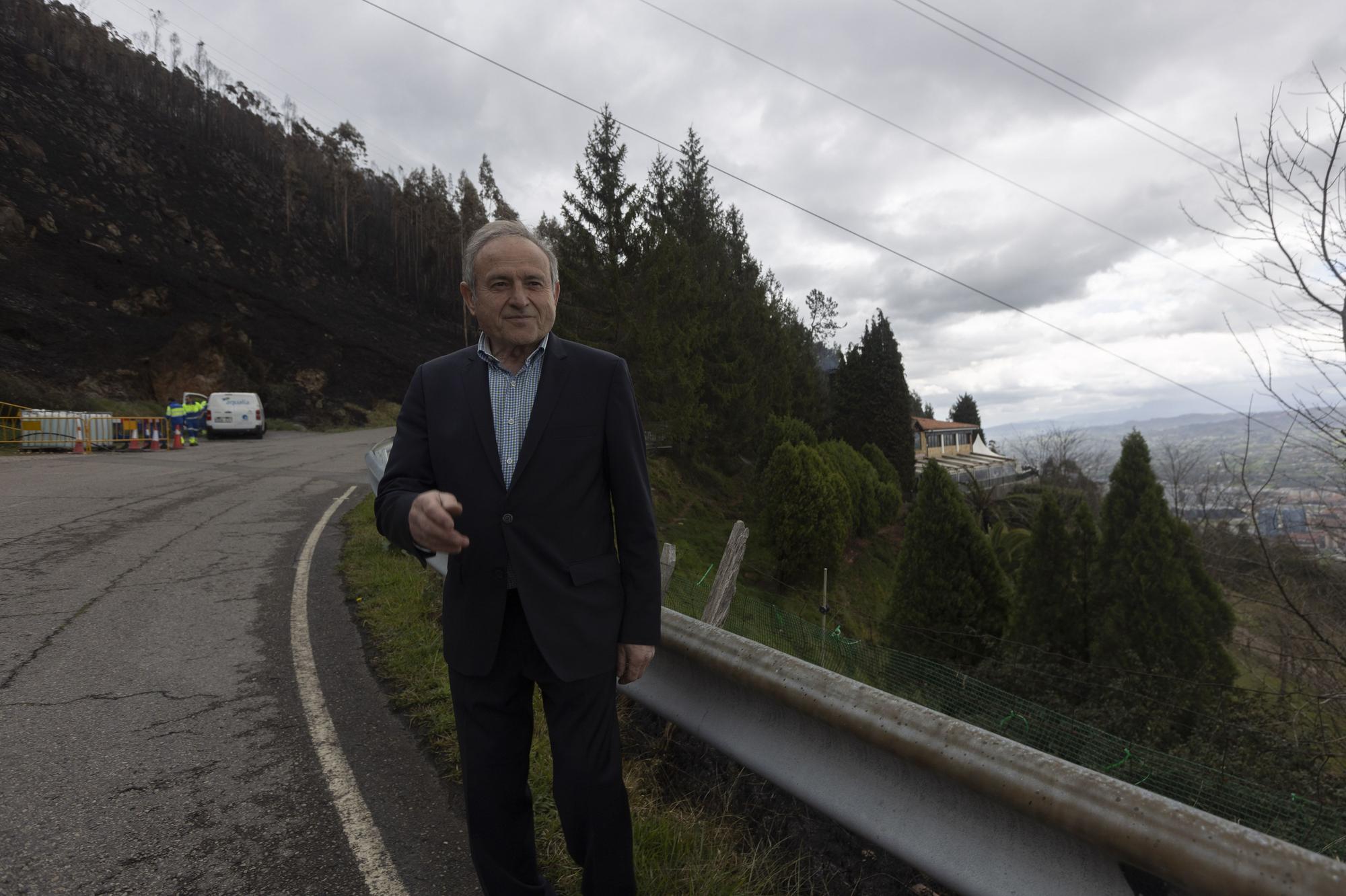 El aspecto del Naranco tras unos incendios históricos