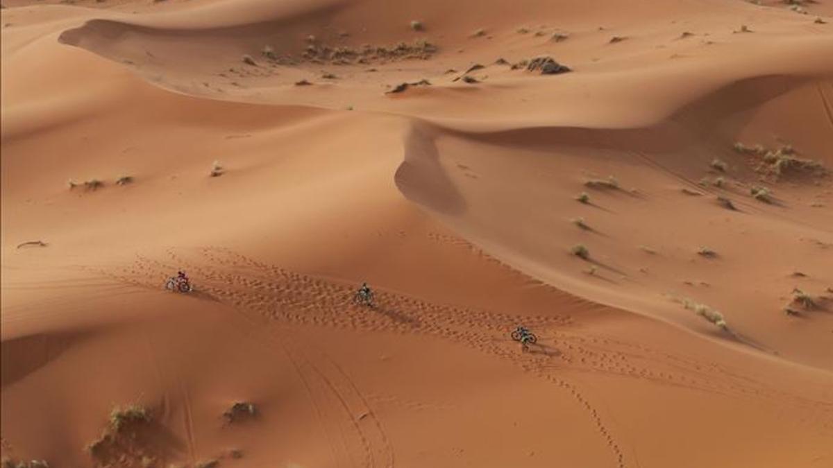 Dunas y bancos de arena: el paisaje de la quinta etapa