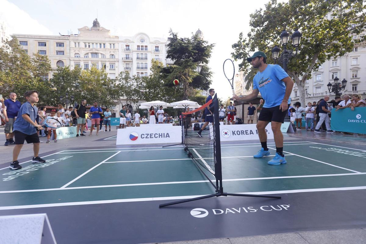 Fiesta del tenis en València por la Copa Davis