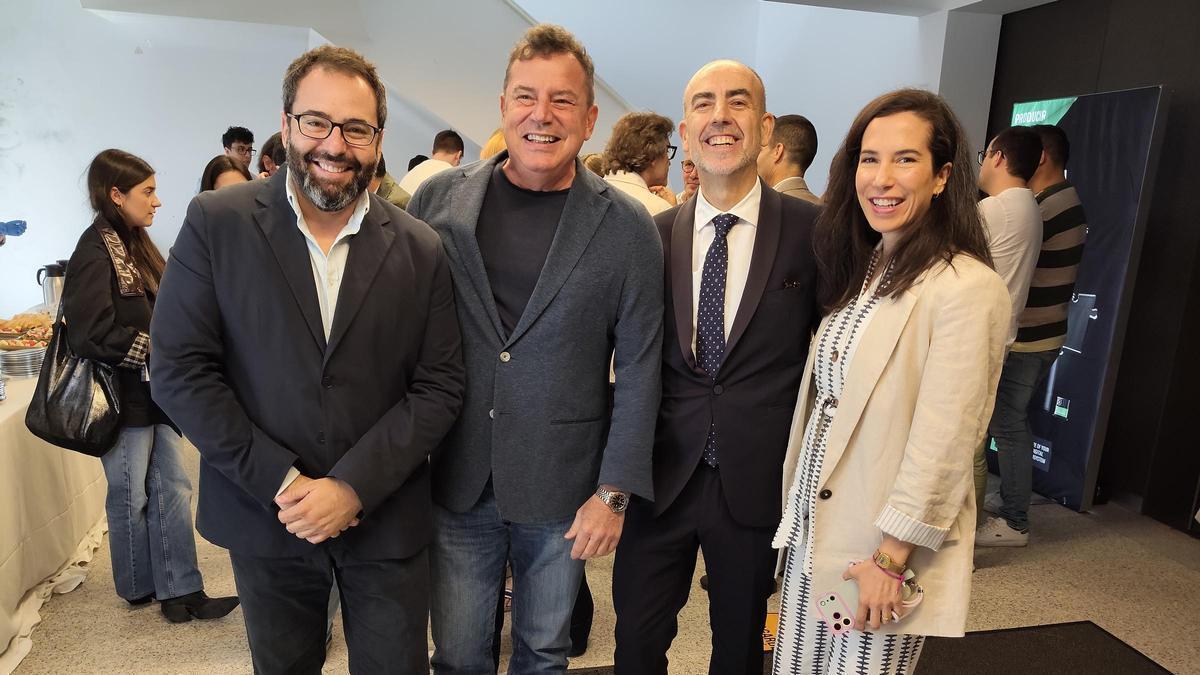 Por la izquierda, Vicente Berbís, Giulio Rasperini, Gonzalo López y Margarita Vázquez.