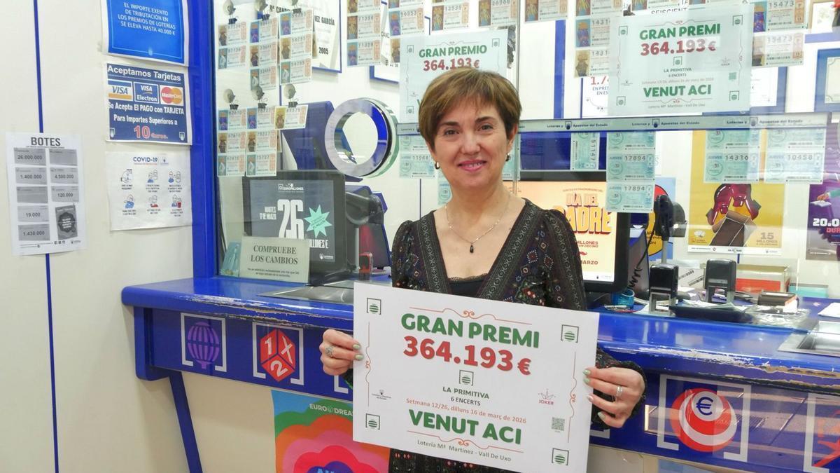 Vídeo: Un acertante de Vall d'Uixó, a un número del mayor premio de la historia de la Primitiva