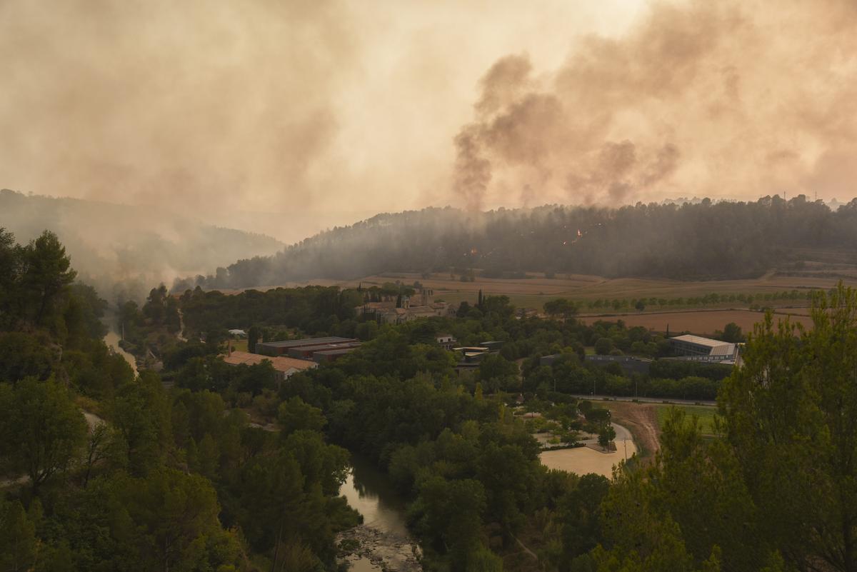 Incendio en El Pont de VIlomara