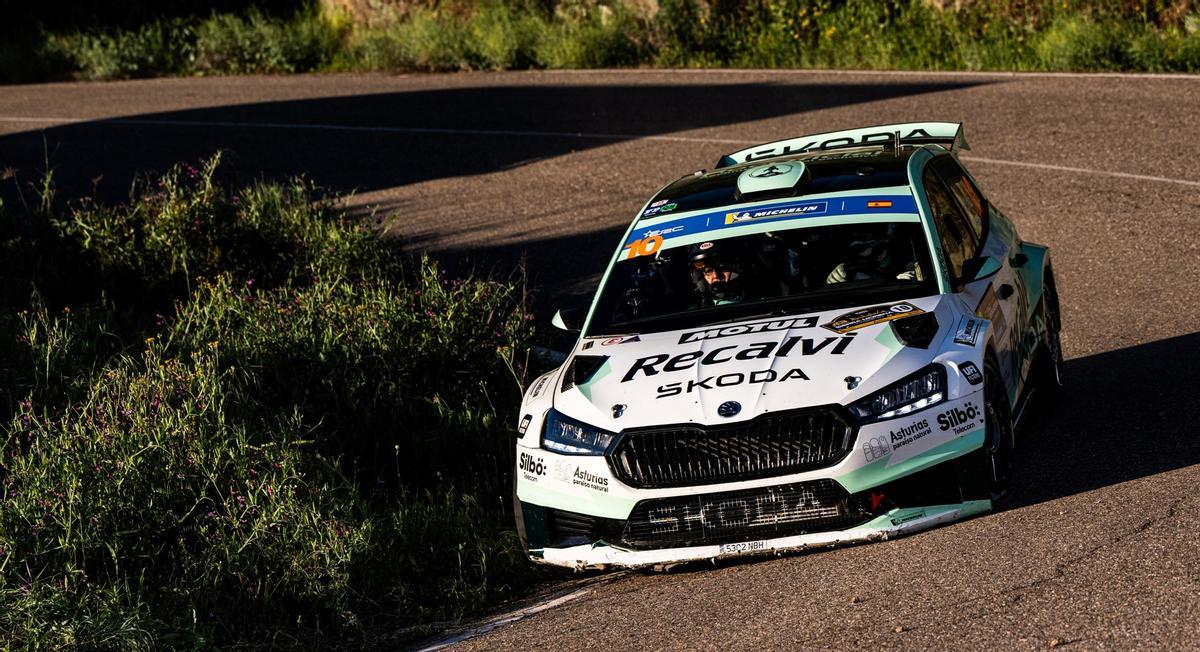 Cohete Suárez (Skoda Fabia RS), durante la última etapa.