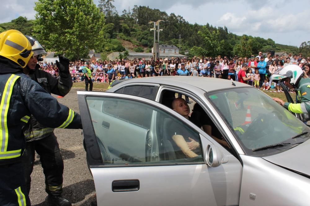 Simulacro de accidente en Vegadeo