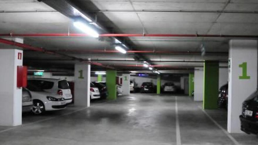 Interior de l&#039;aparcament La Seu-Centre, a la plaça de la Reforma