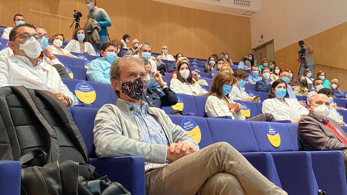 Fernando Simón, antes de participar en la conferencia en Ciudad Real