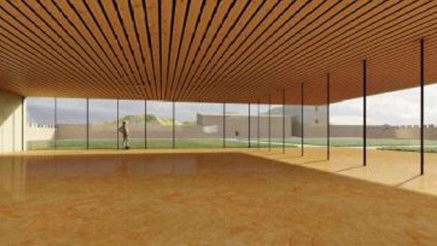 Recreación del interior del nuevo centro situado dentro del recinto de la alquería de l’Aigua Fresca.