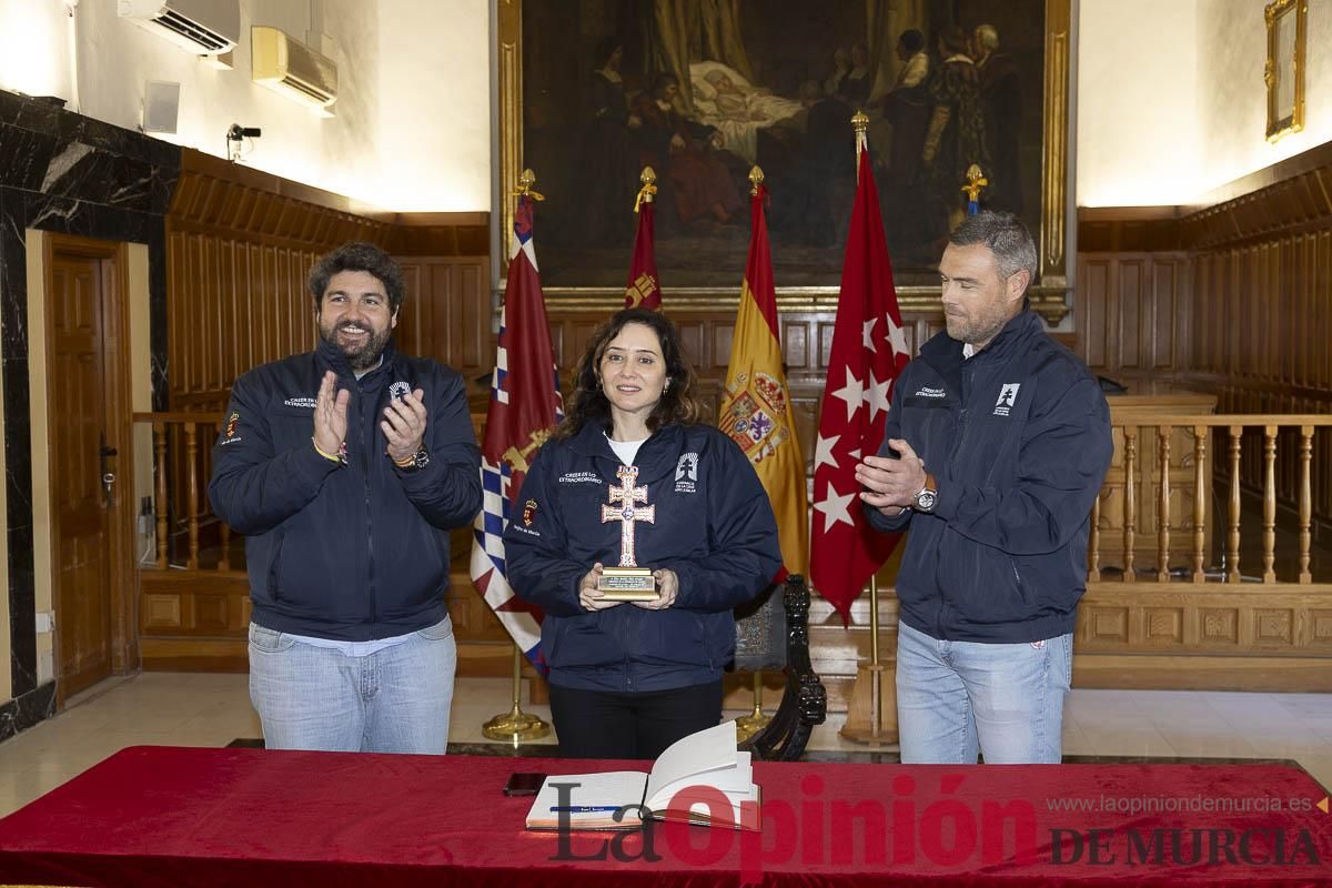 Así ha sido la visita de Isabel Díaz Ayuso a Caravaca de la Cruz