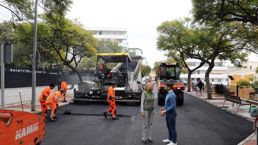 Marbella concluye el plan de asfaltado en el distrito Este de la ciudad