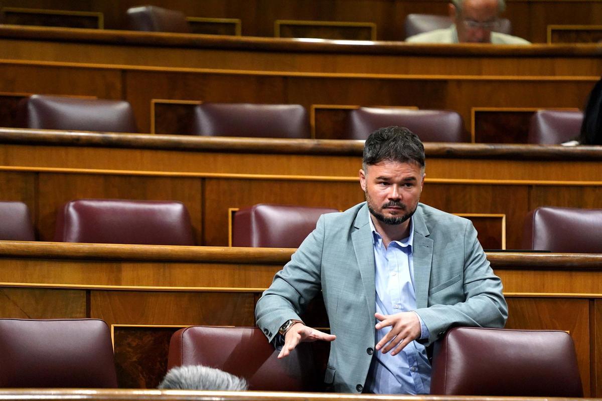 Comparecencia de Pedro Sánchez en el Congreso. Gabriel Rufián.
