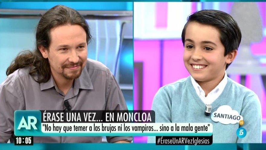 La respuesta de Pablo Iglesias a un niño que le ha preguntado cuánto dinero tiene