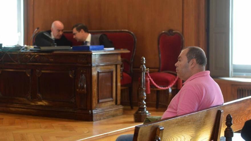 Lito durante el juicio en la Audiencia Provincial de Pontevedra.