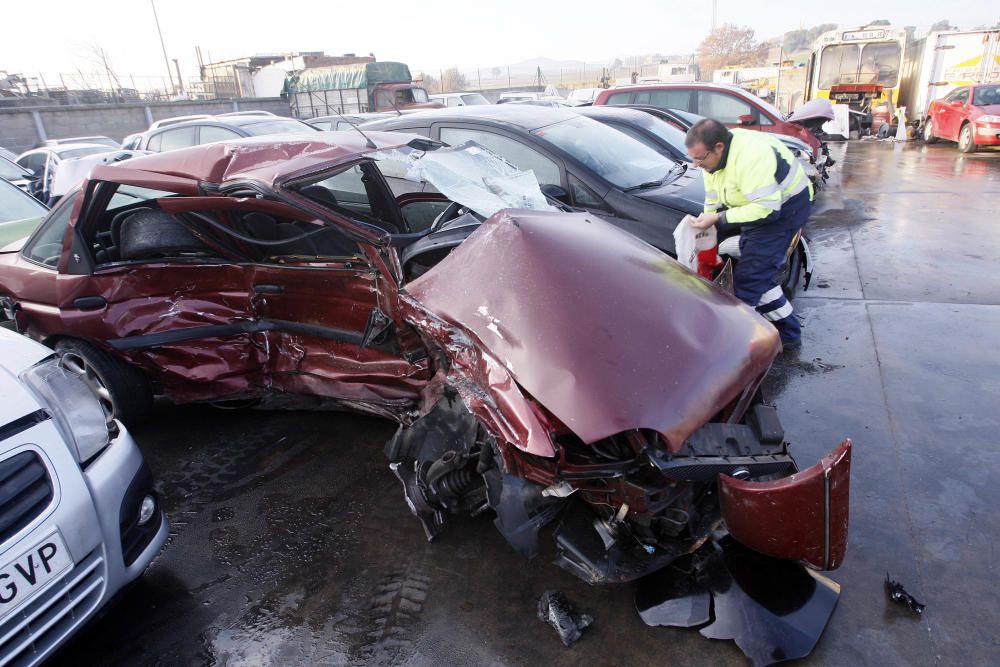 Accident de trànsit múltiple amb tres ferits a l'N-II a Sils