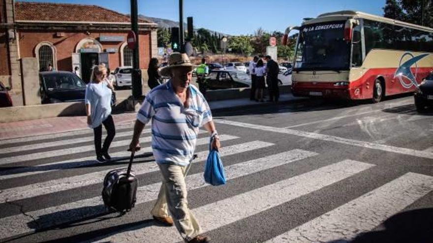 Imagen de las inmediaciones de la estación de Renfe, situada en el barrio de la Zona Norte.