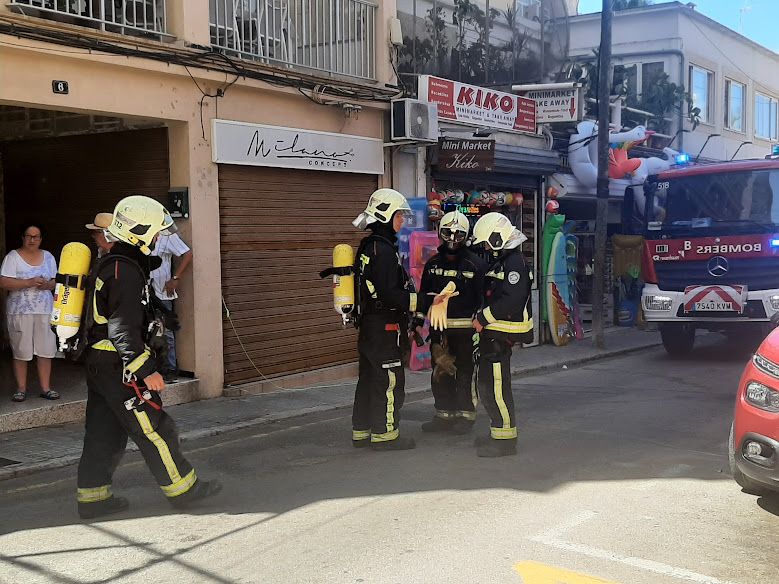 Alarma por un incendio en un sótano de s'Arenal de Llucmajor