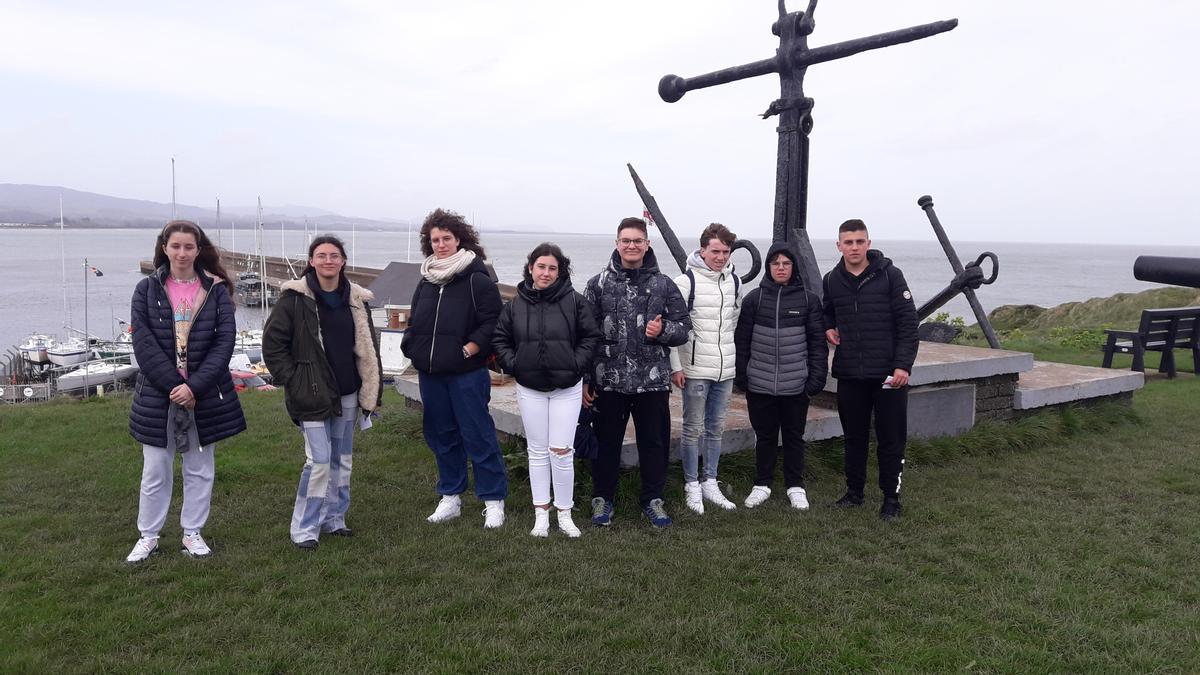 Los estudiantes de Casetas en su viaje a Irlanda.