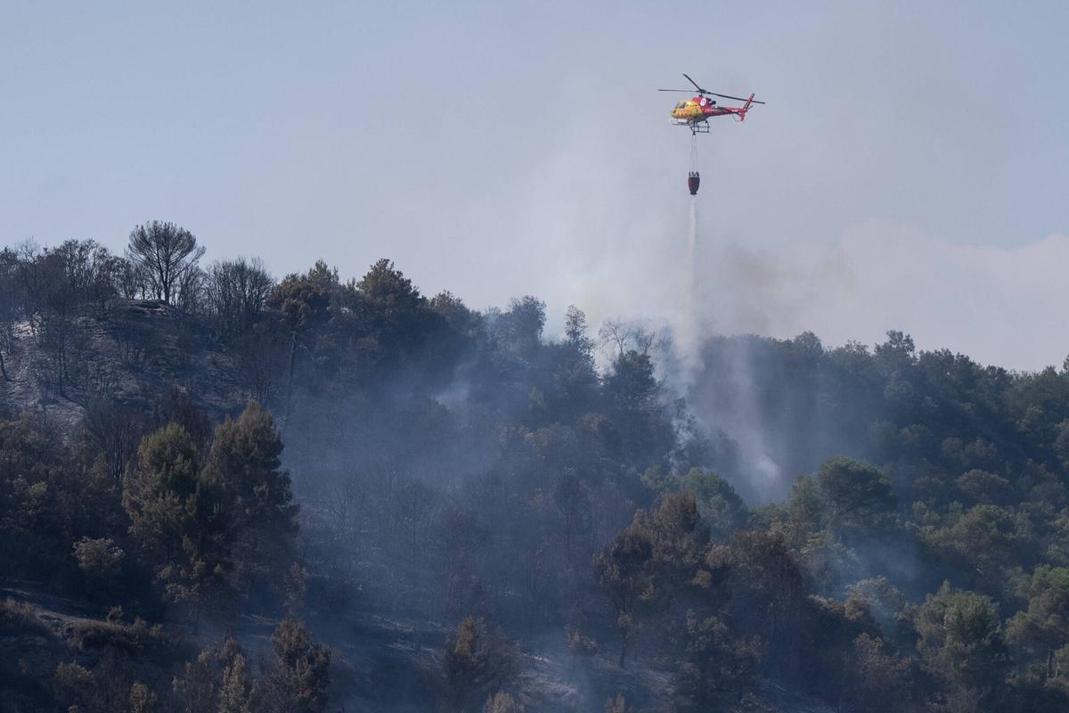 Incendi a Sant Quirze Safaja