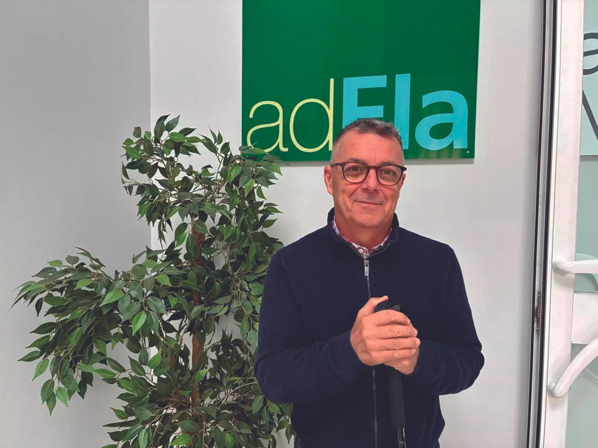 Aníbal Martín, enfermo de ELA.