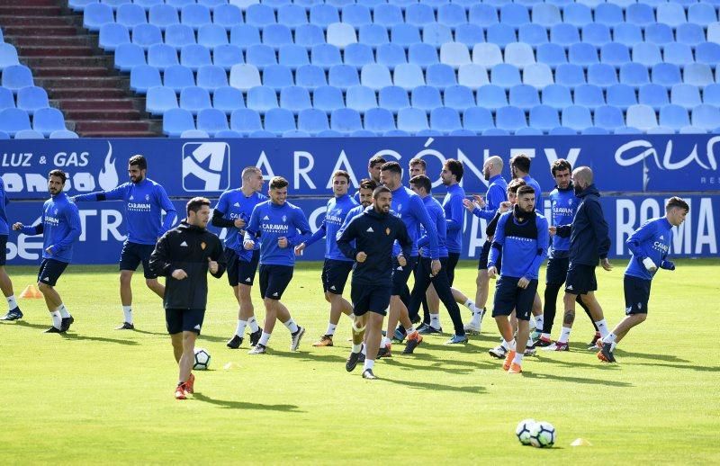 El Real Zaragoza se prepara para el 'derbi' de mañana