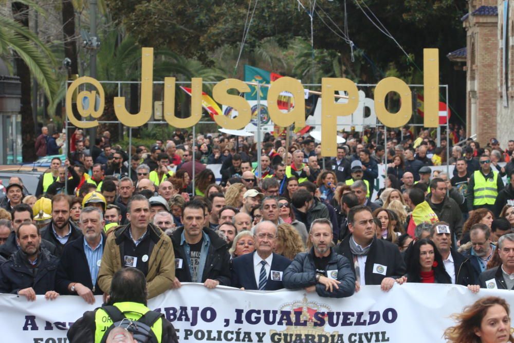 Manifestación de Jusapol en Málaga