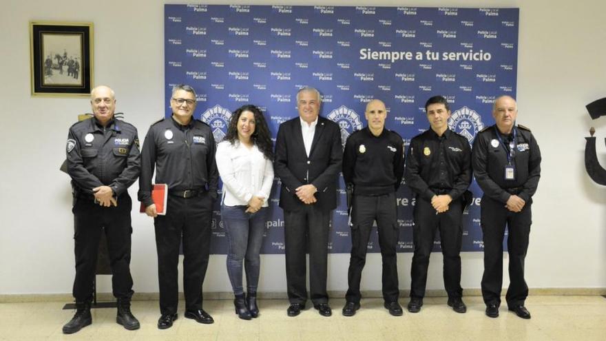 ReuniÃ³n de los jefes de PolicÃ­a Local de Palma y PolicÃ­a nacional en Sant FerrÃ¡n