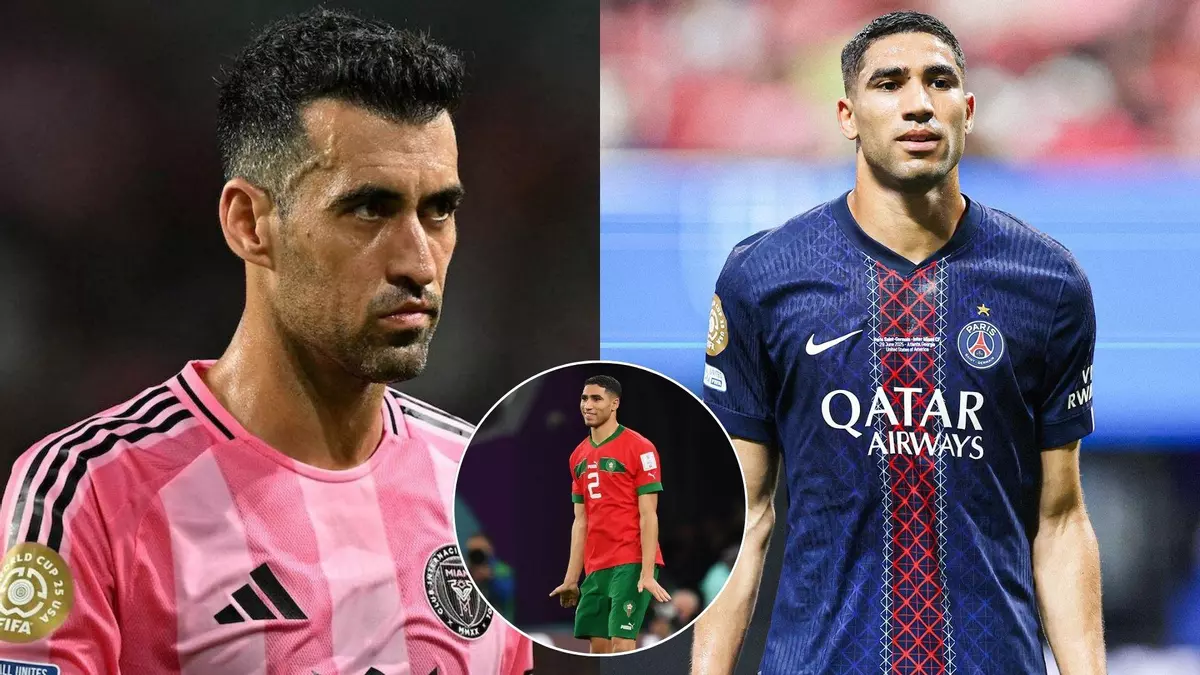 Achraf lo vuelve a hacer: celebración con mofa a Busquets