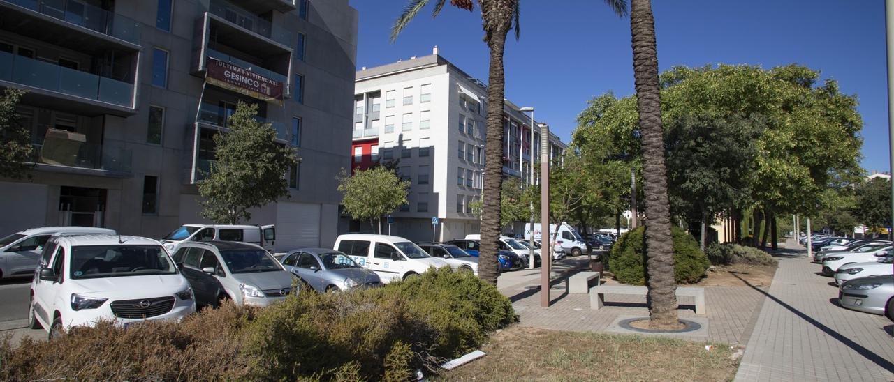 Parte final de la Avinguda de les Corts Valencianas, donde se instalará la escultura.