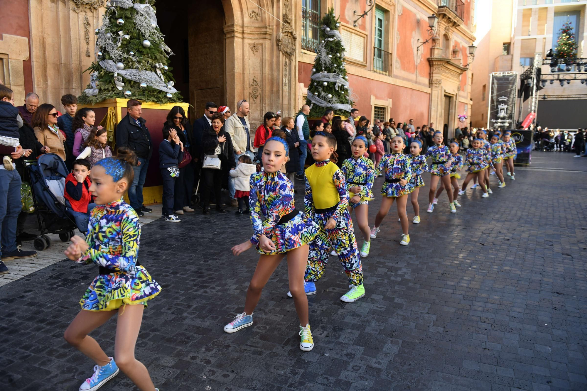 Las mejores imágenes del desfile de Papá Noel en Murcia
