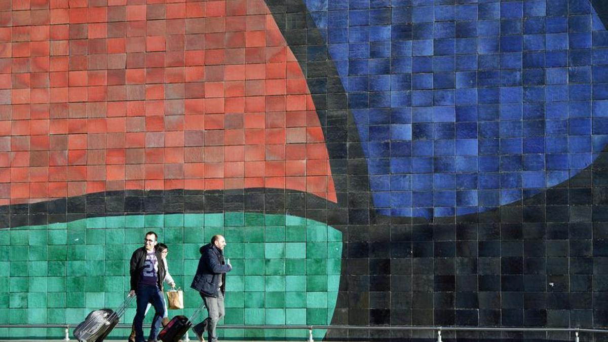 El mosaico del Aeropuerto de Barcelona.