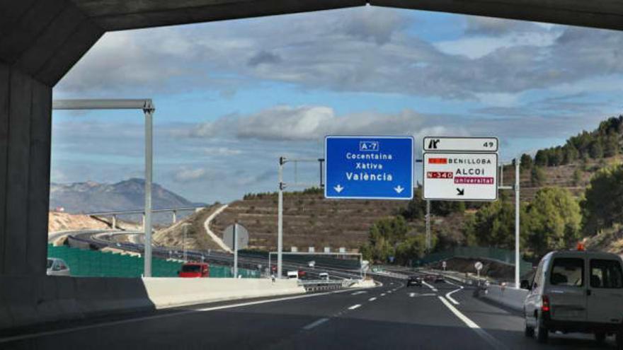 La zona de Pagos, que se baraja como posible ubicación para el polígono, está situada en los accesos a Alcoy desde Alicante.