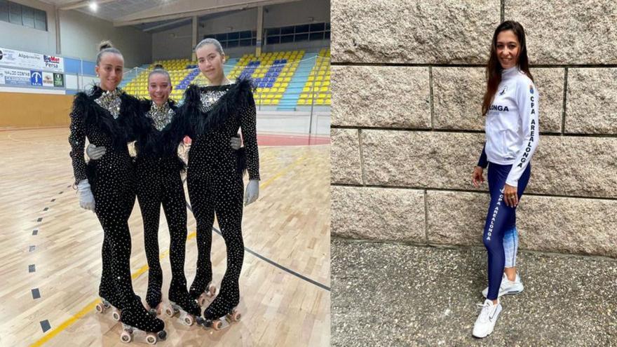 Cuatro patinadoras redondelanas en la Copa del Mundo