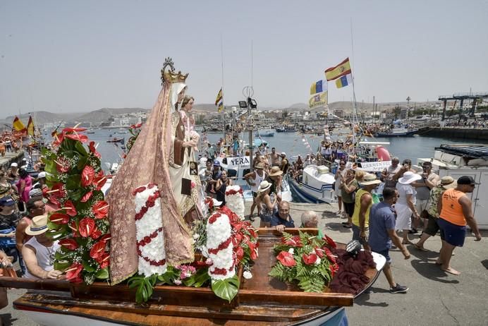 16/07/2017 ARGUINEGUIN MOGAN. Procesión marinera de la Virgen del Carmen.  FOTO: J. PÉREZ CURBELO