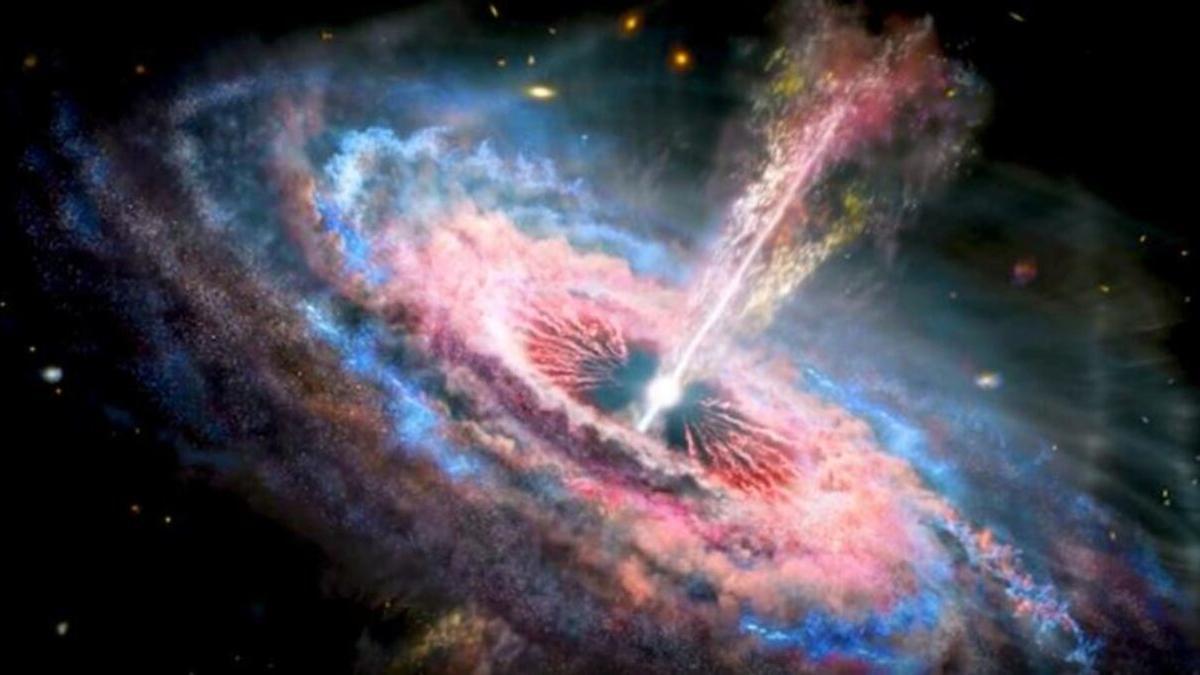 Una simulación cósmica revela cómo crecen los agujeros negros