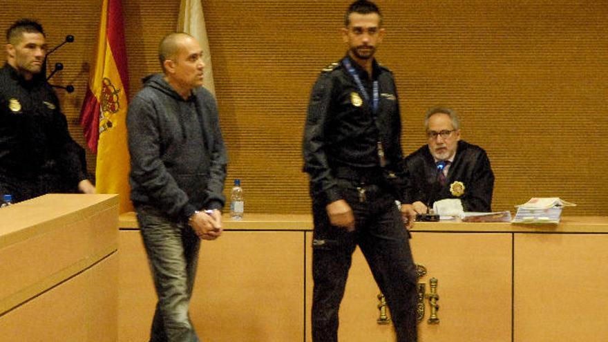 Francisco Javier Manzano Álvarez, durante una de las jornadas del juicio celebrado esta semana en la Audiencia de Las Palmas.