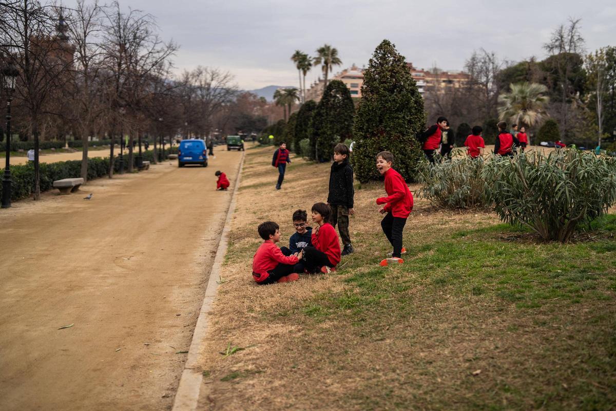 La sequía afecta los espacios verdes del Parque de la Ciutadella en Barcelona