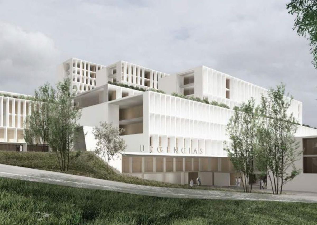 Imagen virtual del nuevo hospital.  | // L. O.