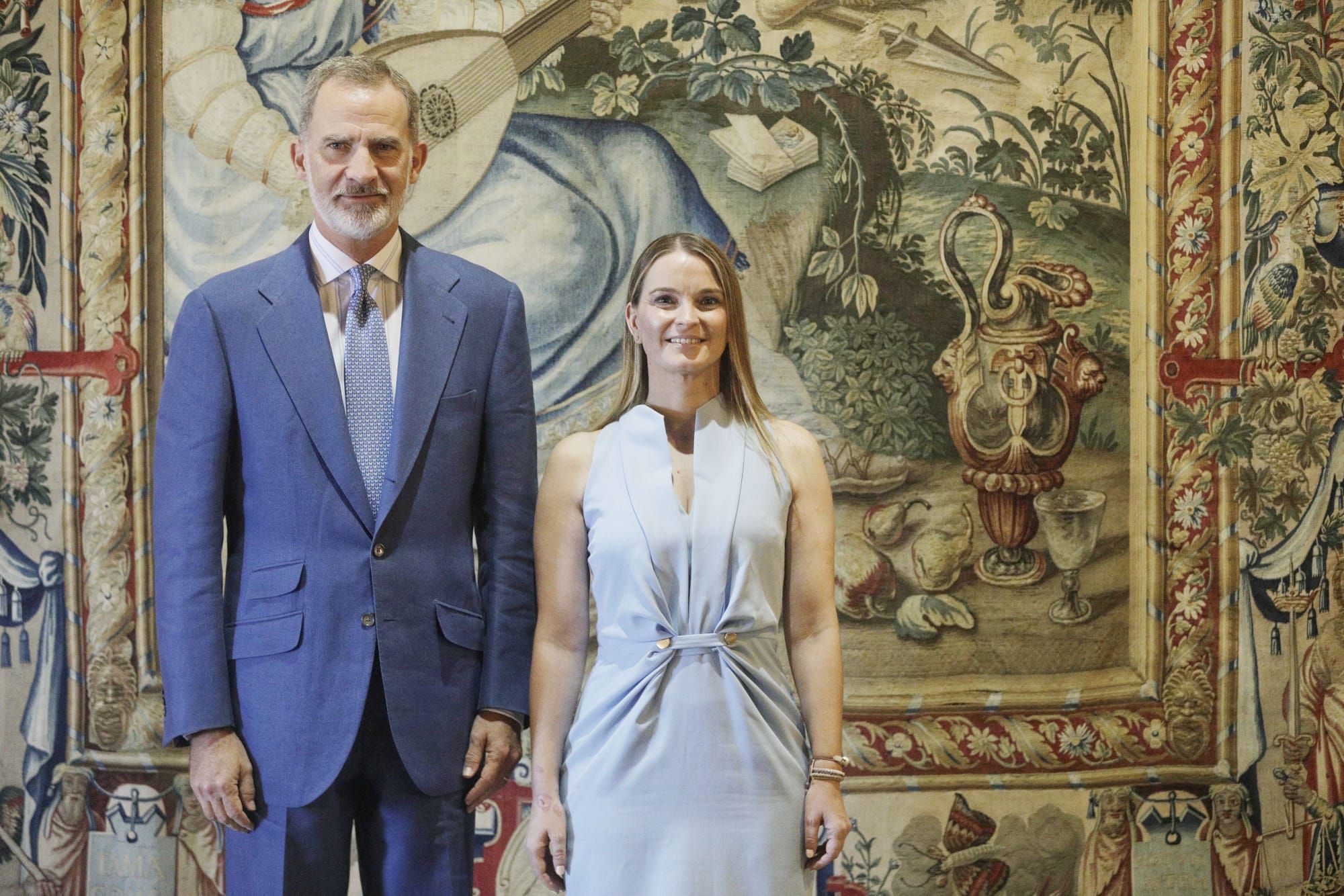 El rey Felipe VI recibe en la Almudaina a la presidenta del Govern, Marga Prohens
